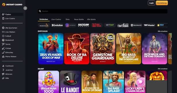 Test de l'établissement de jeux Instant Gambling